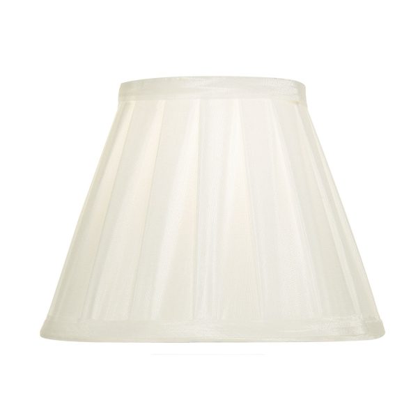 Hazel White Faux Silk Tapered Drum Shade 17cm