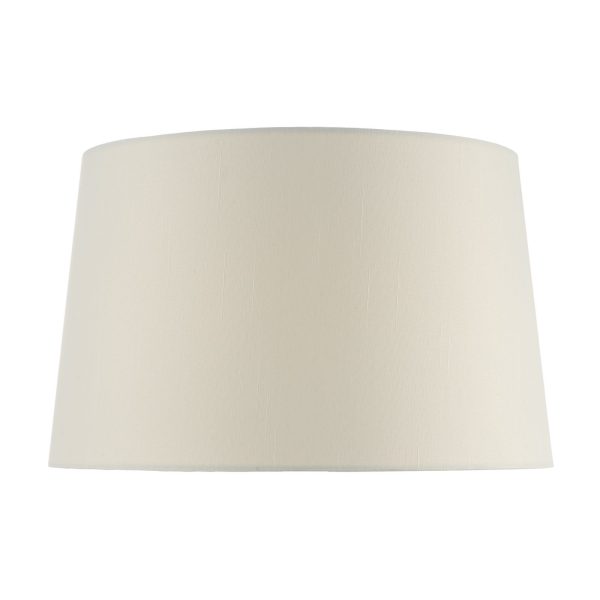 Iffley Ivory Faux Silk Tapered Drum Shade 25cm