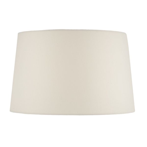 Iffley Cream Faux Silk Tapered Drum Shade 25cm