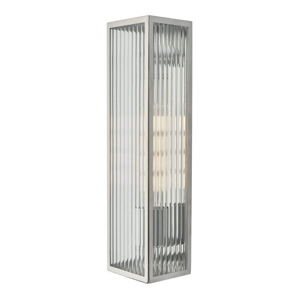 Keegan 1 Light Wall Light Polished Stainless Steel IP44