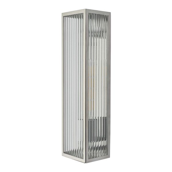 Keegan 1 Light Wall Light Polished Stainless Steel IP44 - Image 2