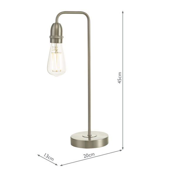 Kiefer Table Lamp Satin Chrome - Image 3