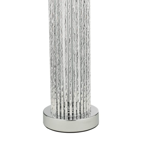 Lazio Table Lamp Silver Rod Base With Shade - Image 5