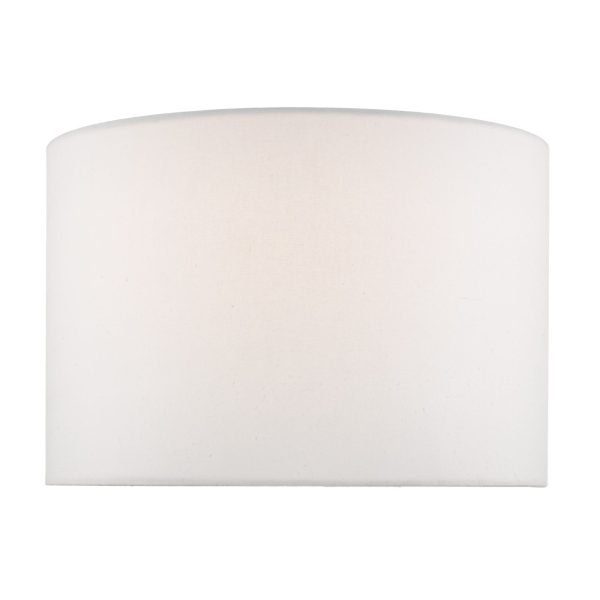 Lolek Ivory Faux Silk Drum Shade 36cm