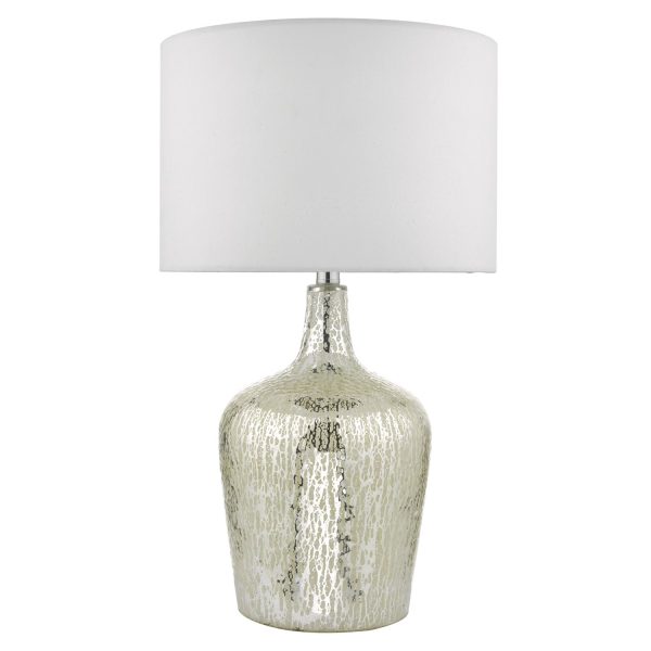 Lolek Table Lamp Silver Glass With Shade - Image 2