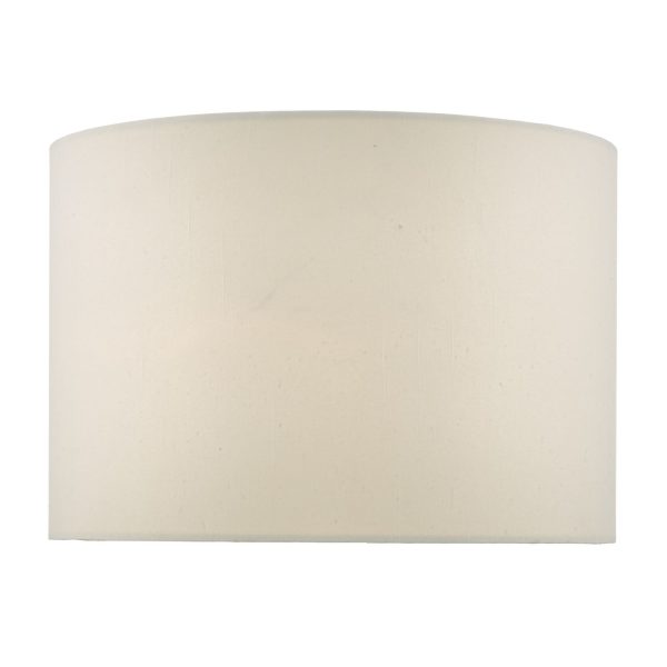 Lylah Ivory Faux Silk Drum Shade 32cm