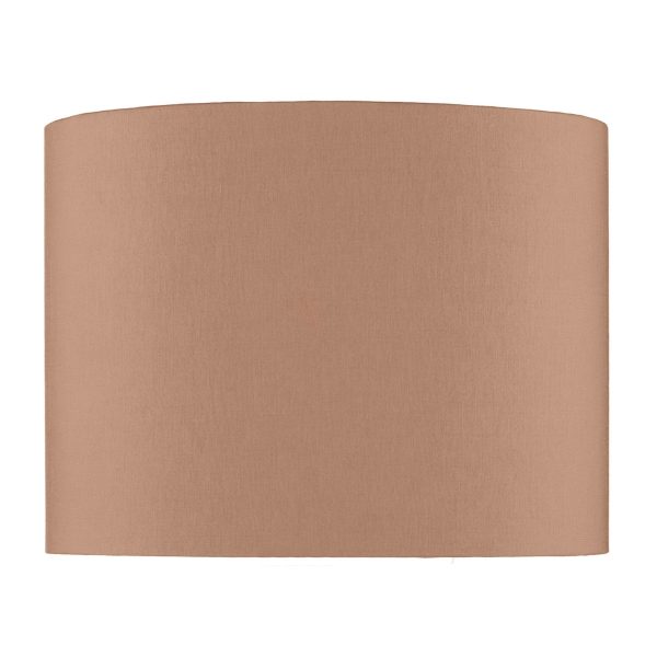 Madrid Taupe Faux Silk Drum Shade 31cm