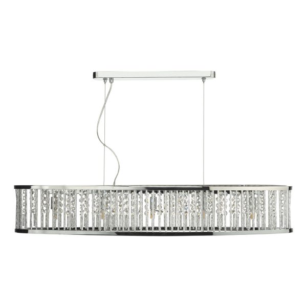 Nantes 5 Light Bar Pendant Polished Chrome Aluminium - Image 2