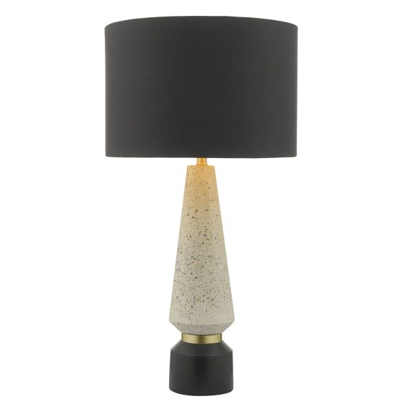 Onora Table Lamp White & Black With Shade