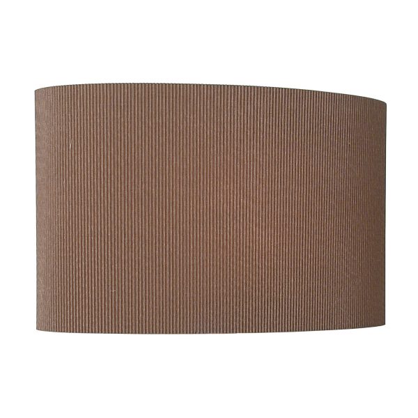 Oporto Brown Cotton Oval Shade 31cm