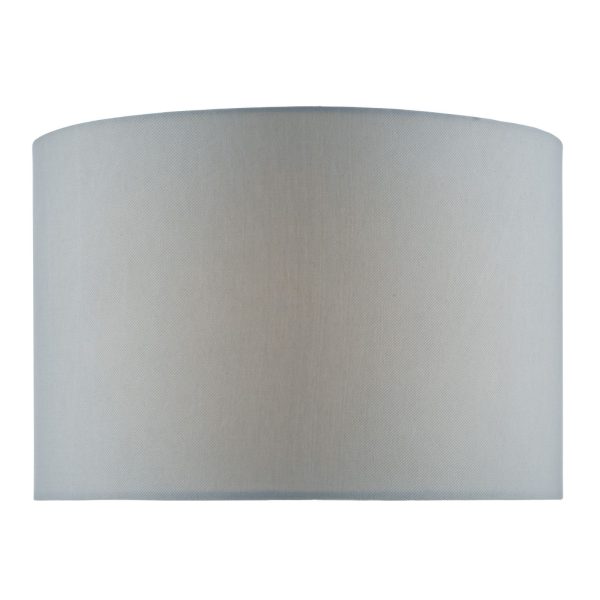 Pamplona Grey Faux Silk Drum Shade 35cm