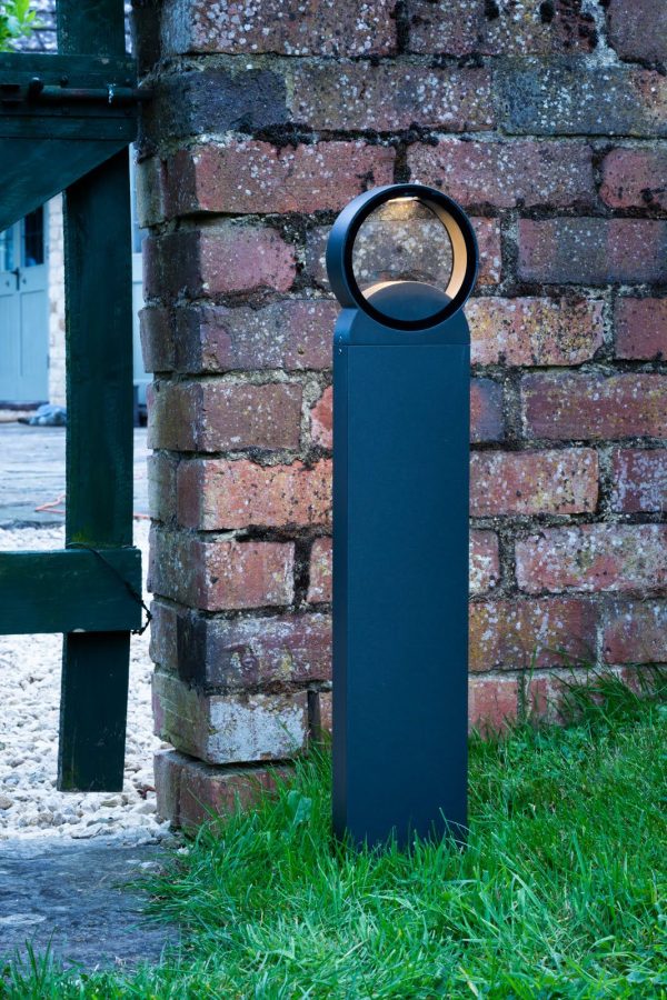 Reon Outdoor Post With Square Light Anthracite IP65 LED - Image 3