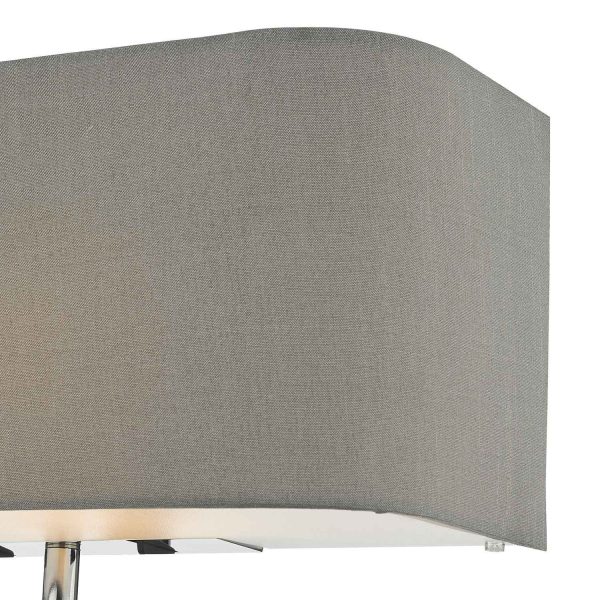 Ronda 3 Light Wall Light Grey With LED Reading Light - Image 4