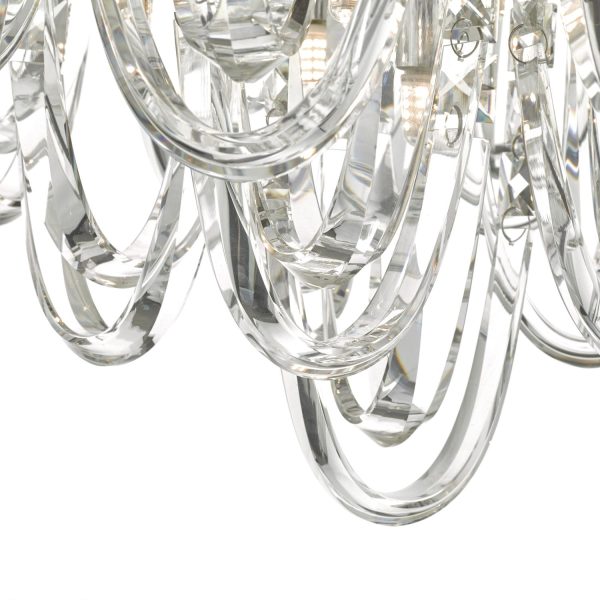 Roxanne 11lt Flush Polished Chrome & Crystal - Image 7