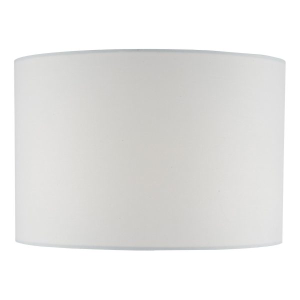 Smokey White Cotton Drum Shade 30cm