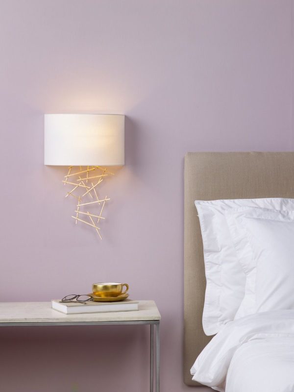 Cevero Wall Light Gold C/W Shade - Image 5