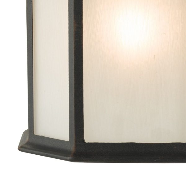 Dulbecco Wall Light Black and Acrylic IP44 - Image 3