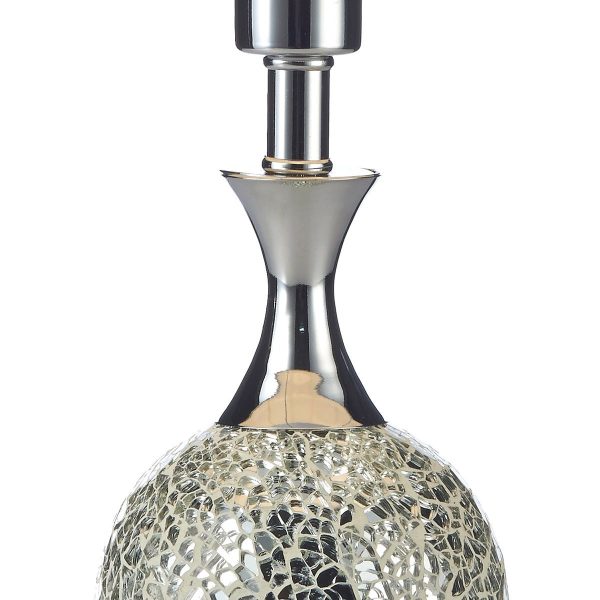 Elsa Table Lamp Silver Mosaic With Shade - Image 2