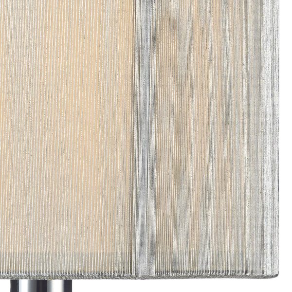 Elsa Table Lamp Silver Mosaic With Shade - Image 4