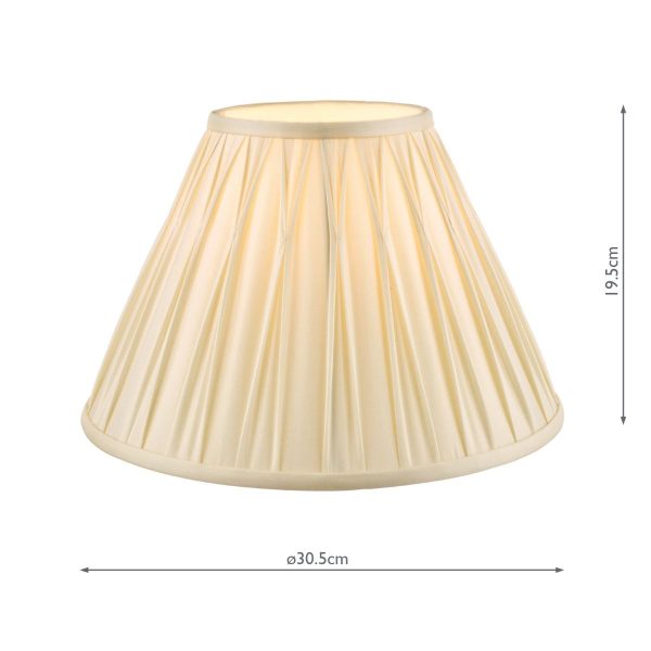 Laura Ashley Fenn Silk Empire Drum Shade Ivory 30cm/12 inch - Image 5