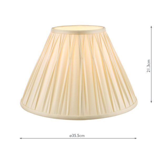 Laura Ashley Fenn Silk Empire Drum Shade Ivory 35cm/14 inch - Image 5