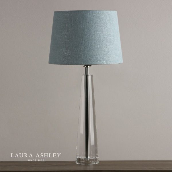 Laura Ashley Blake Cut Glass Crystal Obelisk Table Lamp Base - Image 3