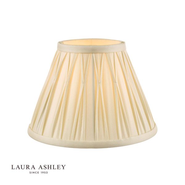 Laura Ashley Fenn Silk Empire Drum Shade Ivory 20cm/8 inch