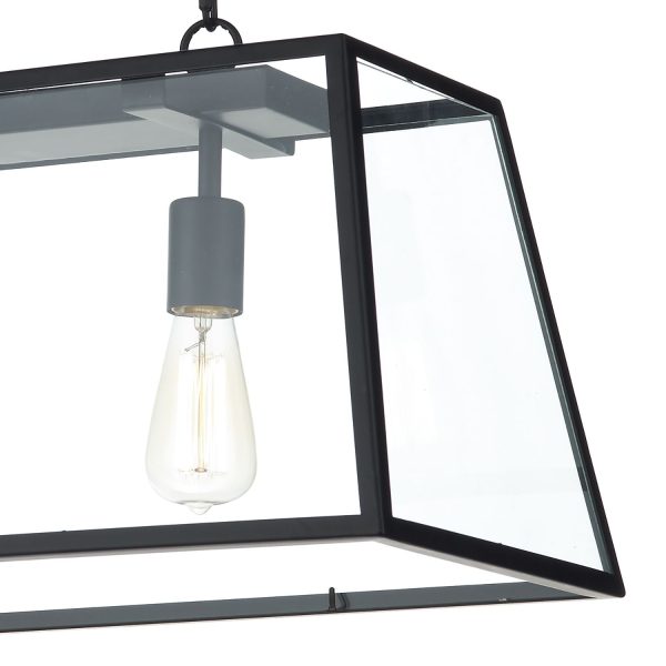 Academy 3 Light Pendant Black - Image 3