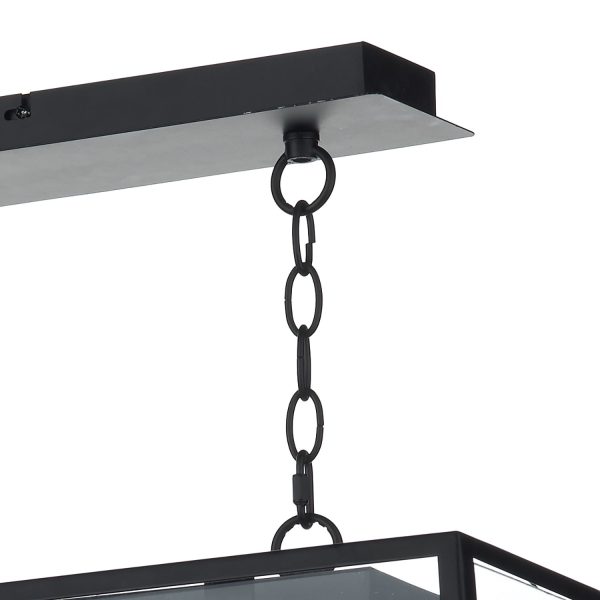 Academy 3 Light Pendant Black