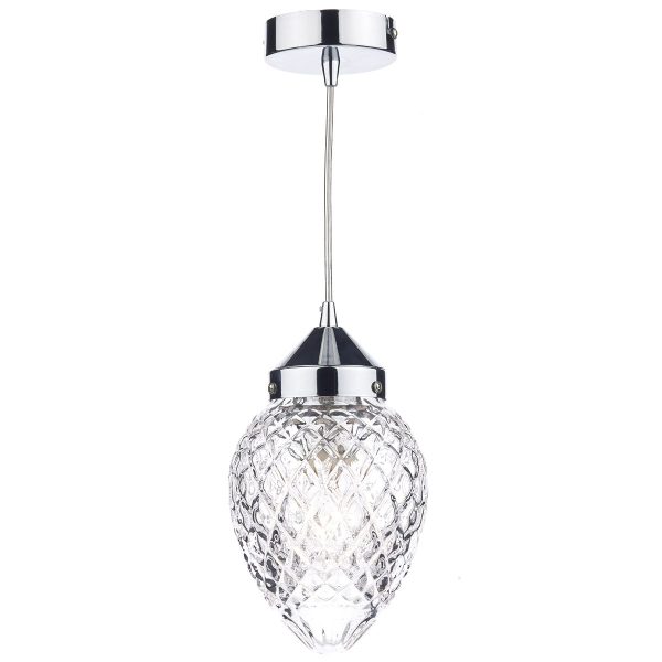 Agatha 1 Light Pendant Polished Chrome - Image 2