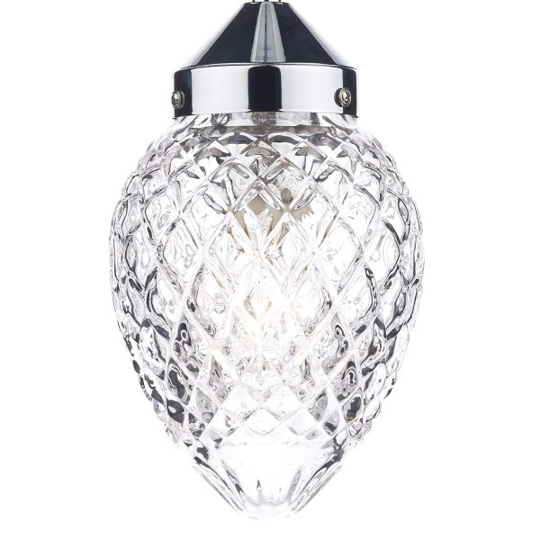 Agatha 1 Light Pendant Polished Chrome