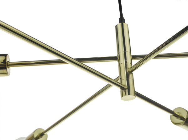 Alana 6 Light Pendant Polished Gold - Image 4