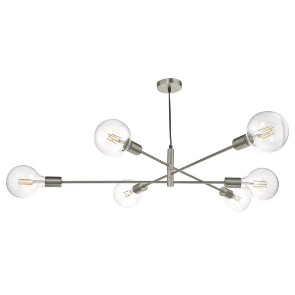 Alana 6lt Pendant Satin Chrome - Image 2