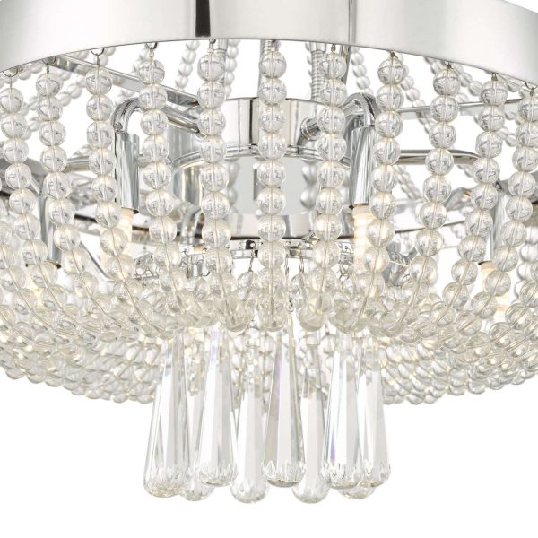 Alyssa 9 Light Pendant Polished Chrome Glass - Image 5