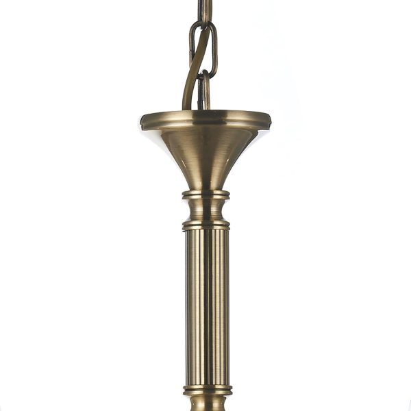 Ambassador 5 Light Dual Mount Pendant Antique Brass - Image 2