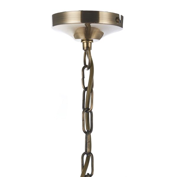 Ambassador 5 Light Dual Mount Pendant Antique Brass