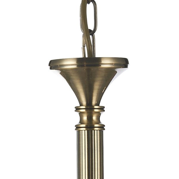 Ambassador 8 Light Dual Mount Pendant Antique Brass - Image 4