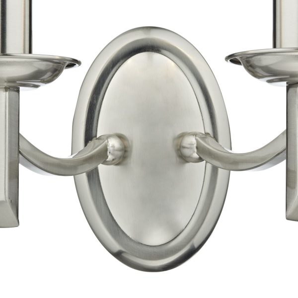 Ambassador Double Wall Bracket Satin Chrome - Image 3