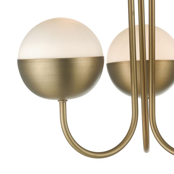 Andre 3lt Semi Flush Aged Brass - Image 2