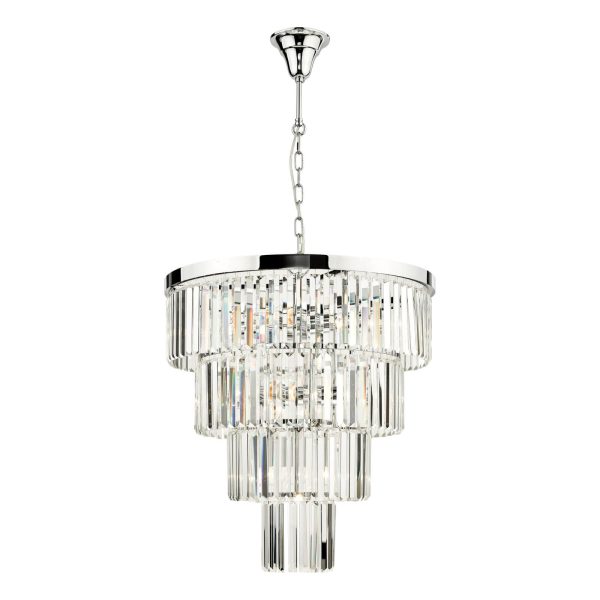 Angel 8 Light Pendant Polished Chrome Crystal - Image 2