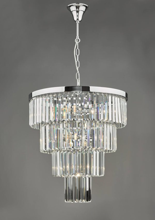 Angel 8 Light Pendant Polished Chrome Crystal - Image 5