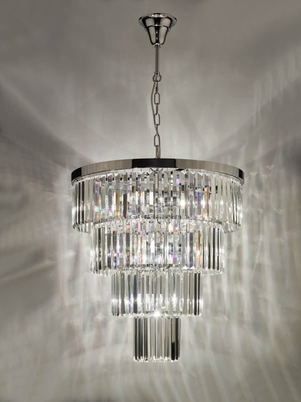 Angel 8 Light Pendant Polished Chrome Crystal - Image 6