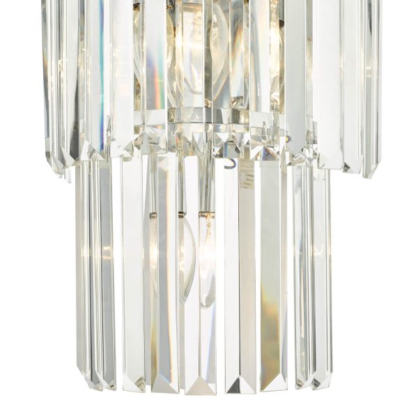 Angel 6 Light Wall Light Polished Chrome Crystal - Image 5