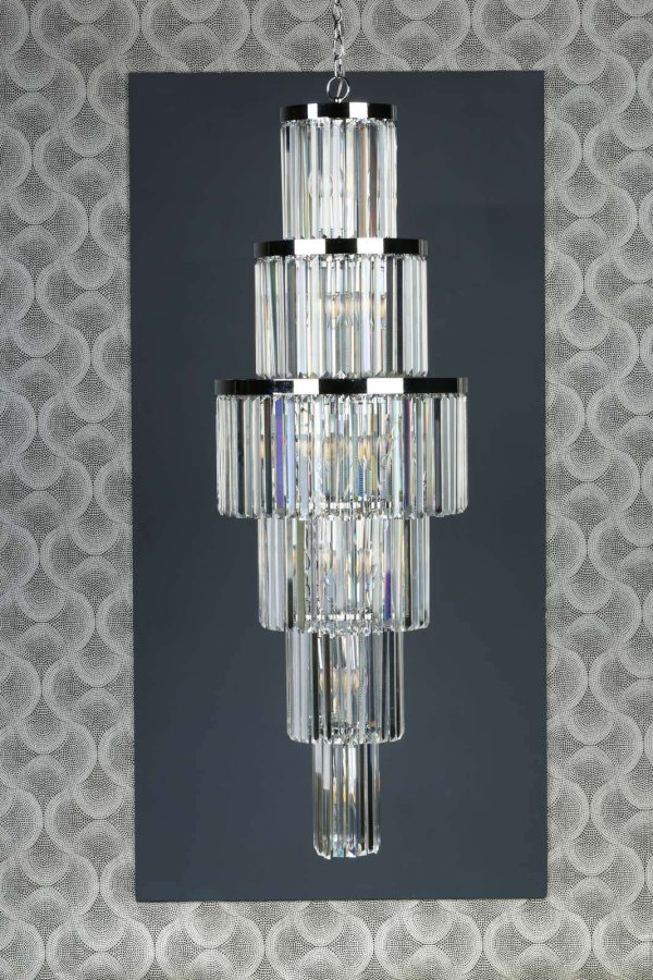 Angel 28 Light Chandelier Crystal Polished Chrome - Image 7