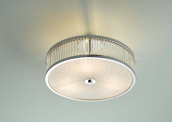 Aramis 3 Light Glass Flush - Image 4