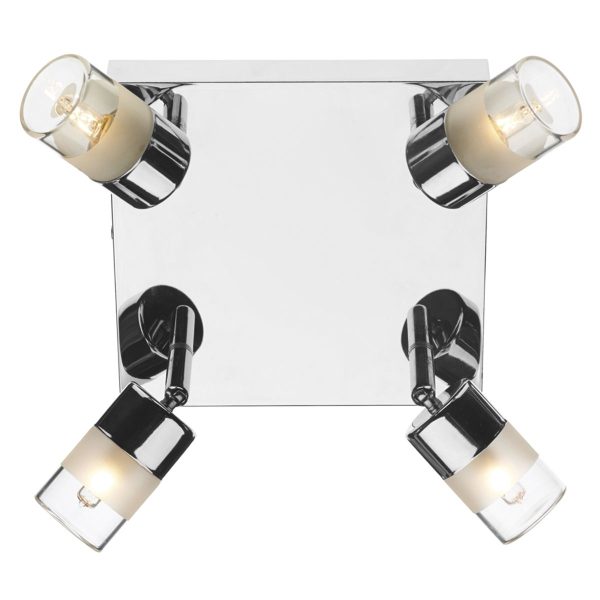 Artemis 4 Light Plate Polished Chrome IP44 - Image 3