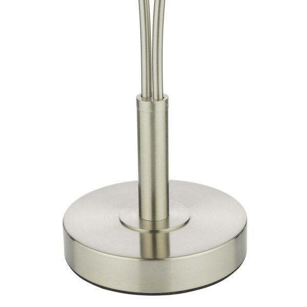 Avari 2 Light Table Lamp Satin Nickel Frosted Glass - Image 4