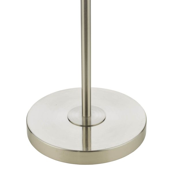 Avari 3 Light Floor Lamp Satin Nickel Frosted Glass - Image 5