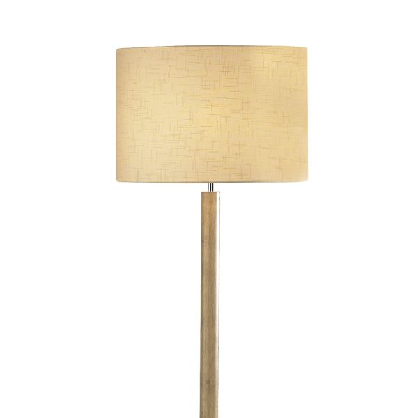 Avenue Floor Lamp Lt Wood complete with Shade AVE1643 - Image 3