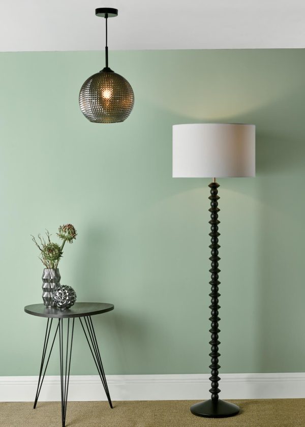 Azana Floor Lamp Black With Shade - Image 4